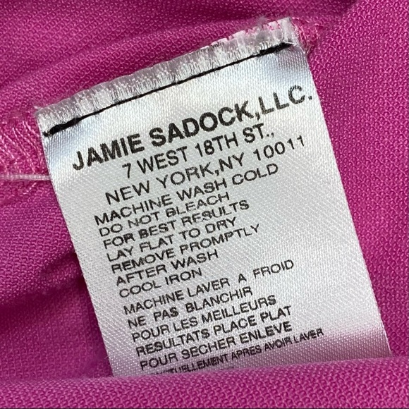 DKNY Golf Jamie Sadock Zip Up Polo with Striped Short Sleeves M - Picture 5 of 11